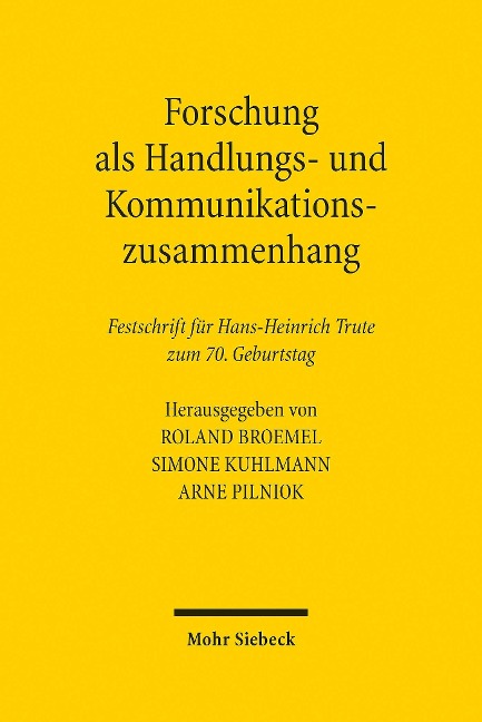 Forschung als Handlungs- und Kommunikationszusammenhang - 