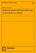 Cover-Bild zum Titel 'Unternehmensmitbestimmung in der SE & Co. KGaA' von 'Andreas Schubert'
