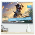 Lustige Comic Hunde (hochwertiger Premium Wandkalender 2024 DIN A2 quer), Kunstdruck in Hochglanz - HollywayArt HollywayArt