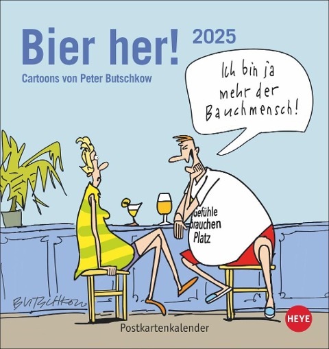 Peter Butschkow: Bier her Postkartenkalender 2025 - 