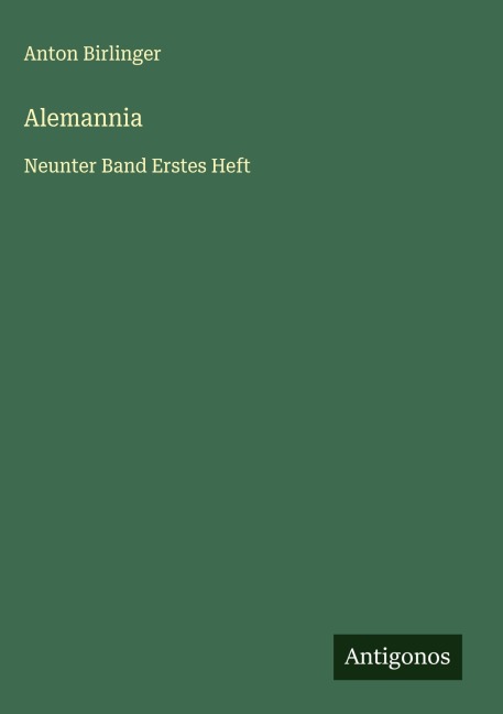 Alemannia - Anton Birlinger