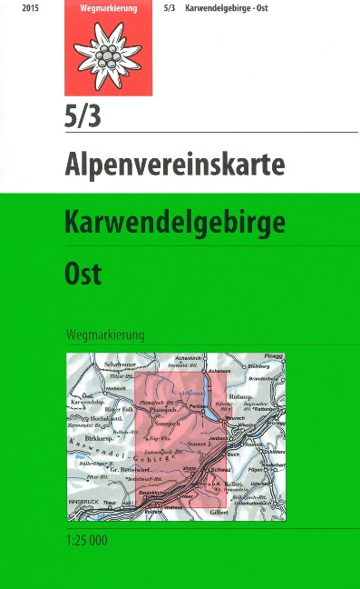 DAV Alpenvereinskarte 05/3 Karwendelgebirge Ost 1 : 25 000 - 