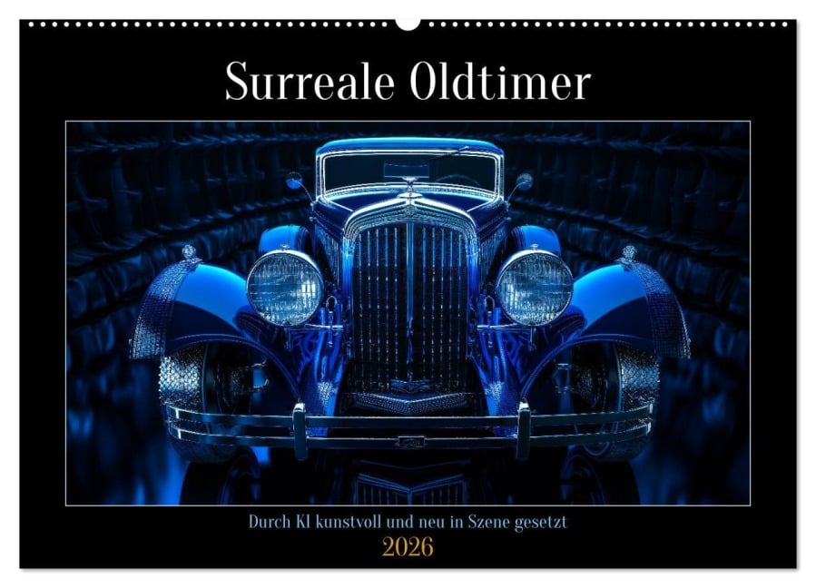 Surreale Oldtimer (Wandkalender 2026 DIN A2 quer), CALVENDO Monatskalender - Steffen Gierok-Latnaik