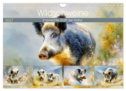 Cover-Bild zum Titel 'Wildschweine. Imposante Kraft der Natur (Wandkalender 2027 DIN A4 quer), CALVENDO Monatskalender' von 'Rose Hurley'