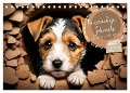 Kuschelige Hunde - kleine Herzensbrecher in Aktion (Tischkalender 2025 DIN A5 quer), CALVENDO Monatskalender - Babette Whitter