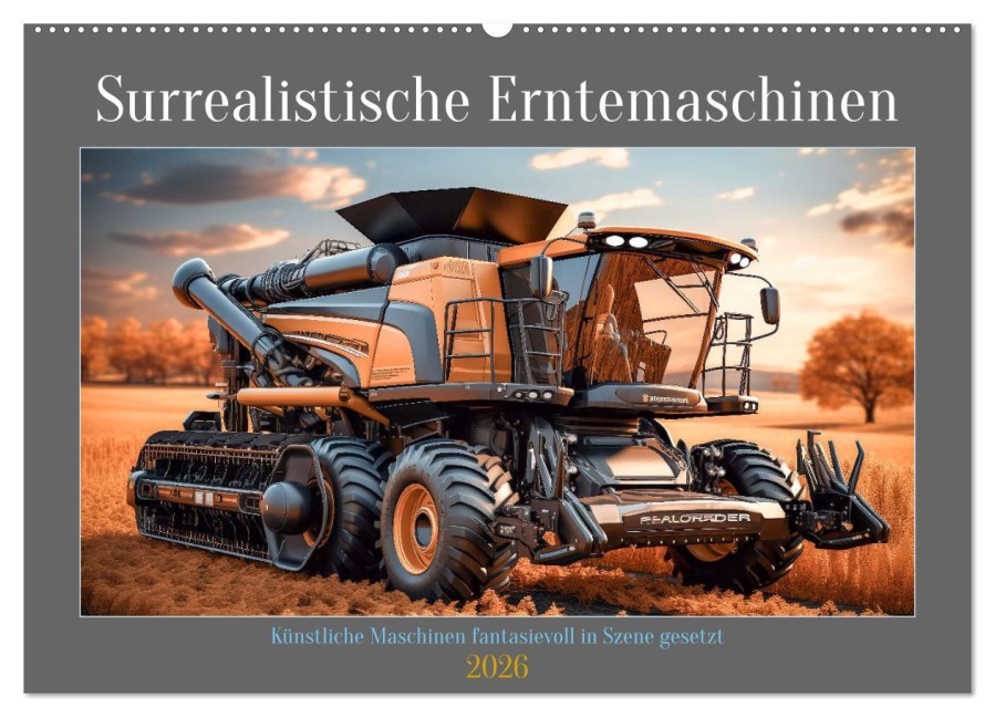 Surrealistische Erntemaschinen (Wandkalender 2026 DIN A2 quer), CALVENDO Monatskalender - Steffen Gierok-Latniak