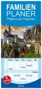 Cover-Bild zum Titel 'Familienplaner 2026 - Plätze zum Träumen mit 5 Spalten (Wandkalender, 21 x 45 cm) CALVENDO' von 'Werner Braun'