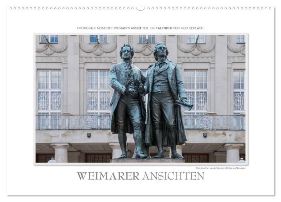 Emotionale Momente: Weimarer Ansichten. (Wandkalender 2025 DIN A2 quer), CALVENDO Monatskalender - Ingo Gerlach