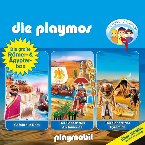 Die Playmos - Das Original Playmobil Hörspiel, Die große Römer- und Ägypter-Box, Folge 5, 18, 52 - Florian Fickel, Simon X. Rost