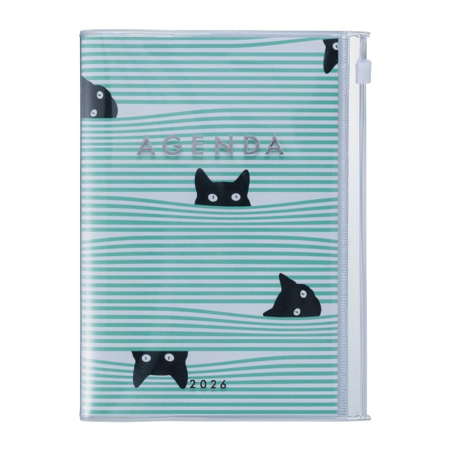 MARK'S 2025/26 Taschenkalender, A6 Cats // Mint - 