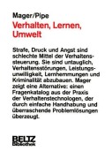 Cover-Bild zum Titel 'Verhalten, Lernen, Umwelt' von 'Robert F Mager, Peter Pipe'