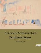 Cover-Bild zum Titel 'Bei diesem Regen' von 'Annemarie Schwarzenbach'