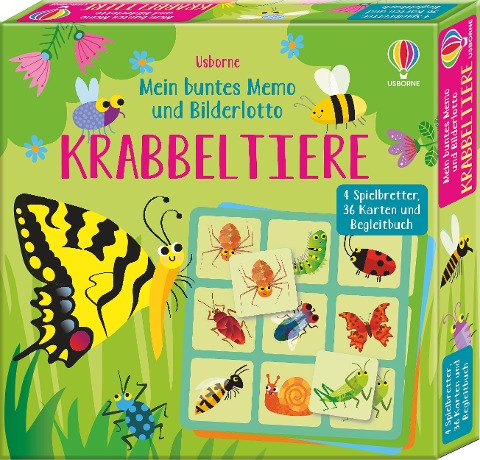 Mein buntes Memo und Bilderlotto: Krabbeltiere - Kate Nolan