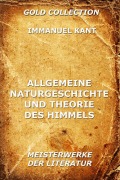 Cover-Bild zum Titel 'Allgemeine Naturgeschichte und Theorie des Himmels' von 'Immanuel Kant'