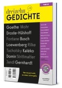 Cover-Bild zum Titel 'dreizehn +13 Gedichte' von 'Oliver Wurm, Barbara Heine, Katharina Pütter'