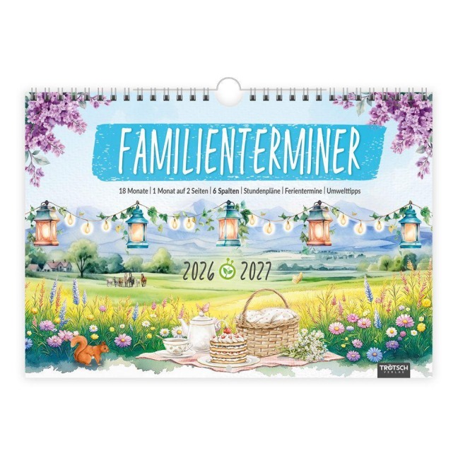 TRÖTSCH - Familienterminer Landgrüße für 18 Monate 2026/2027 - 