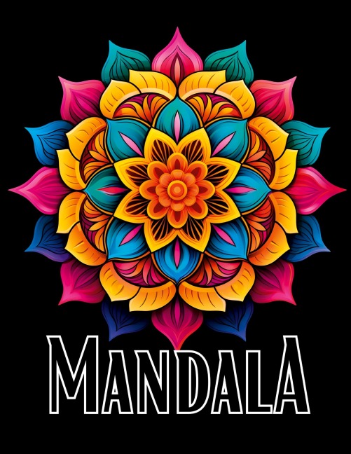 Schwarzes Mandala Malbuch - Lucy¿s Schwarze Malbücher