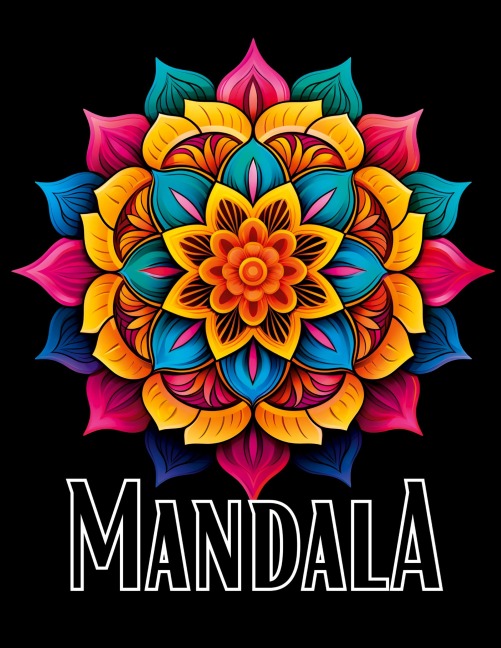 Schwarzes Mandala Malbuch - Lucy¿s Schwarze Malbücher