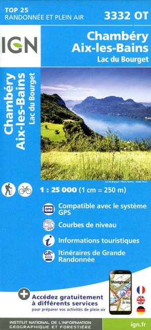 Chambéry Aix les Bains / Lac du Bourget 1:25 000 - 