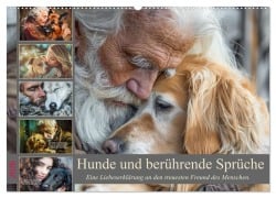 Cover-Bild zum Titel 'Hunde und berührende Sprüche (Wandkalender 2026 DIN A2 quer), CALVENDO Monatskalender' von 'Dirk Meutzner'