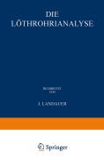 Cover-Bild zum Titel 'Die Löthrohranalyse' von 'John Landauer, William Elderhorst'