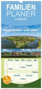 Cover-Bild zum Titel 'Familienplaner 2027 - Meine Heimat von oben... Luftaufnahmen vom Fränkischen Seenland mit 5 Spalten (Wandkalender, 21 x 45 cm) CALVENDO' von 'Gerhard Ruff'
