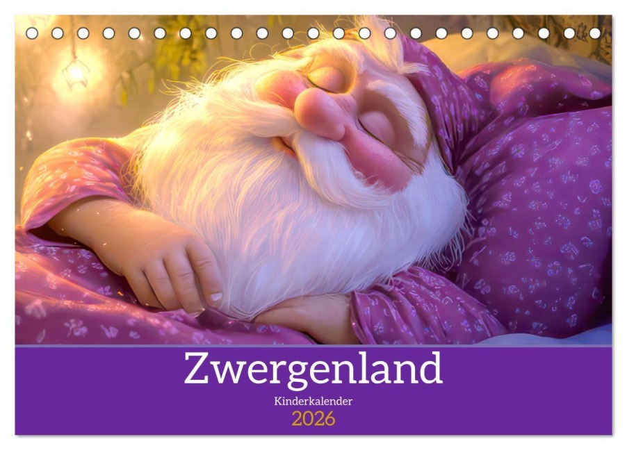 Zwergenland - Kinderkalender (Tischkalender 2026 DIN A5 quer), CALVENDO Monatskalender - Liselotte Brunner-Klaus