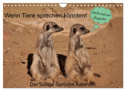 Wenn Tiere sprechen könnten! Der lustige Sprüche Kalender (Wandkalender 2026 DIN A4 quer), CALVENDO Monatskalender - Frank Gayde