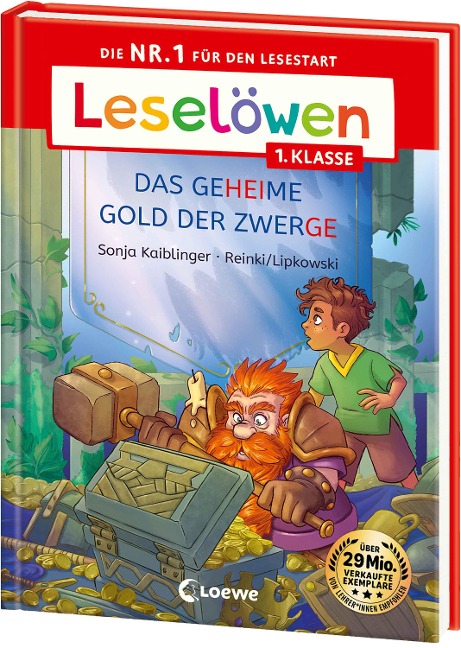 Leselöwen 1. Klasse - Das geheime Gold der Zwerge (Großbuchstabenausgabe) - Sonja Kaiblinger