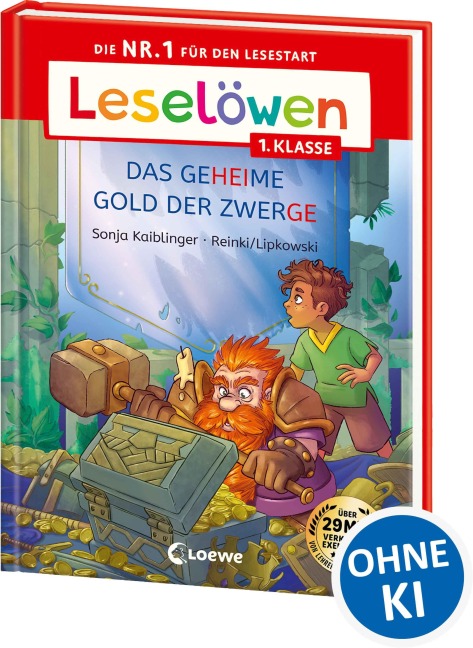 Leselöwen 1. Klasse - Das geheime Gold der Zwerge (Großbuchstabenausgabe) - Sonja Kaiblinger