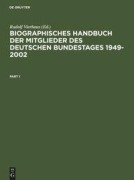 Cover-Bild zum Titel 'Biographisches Handbuch der Mitglieder des Deutschen Bundestages 1949-2002' von ''