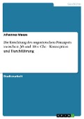 Cover-Bild zum Titel 'Die Errichtung des augusteischen Prinzipats zwischen 30 und 18 v. Chr. - Konzeption und Durchführung' von 'Johannes Maase'
