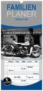 Familienplaner 2025 - Harley Davidson WLA 750 in Schwarzweiss mit 5 Spalten (Wandkalender, 21 x 45 cm) CALVENDO - Ingo Laue