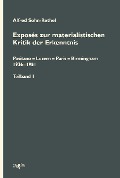 Cover-Bild zum Titel 'Exposés zur materialistischen Kritik der Erkenntnis' von 'Alfred Sohn-Rethel'