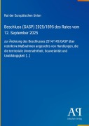 Cover-Bild zum Titel 'Beschluss (GASP) 2025/1895 des Rates vom 12. September 2025' von 'Rat der Europäischen Union'