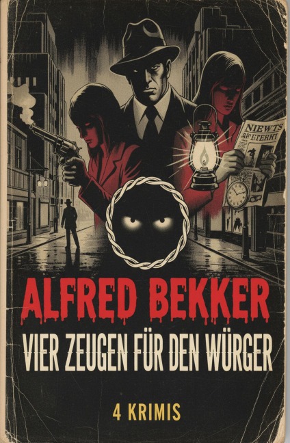 Vier Zeugen für den Würger: 4 Krimis - Alfred Bekker