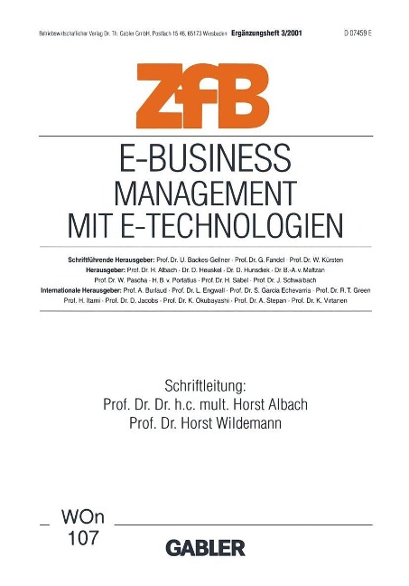 E-Business Management mit E-Technologien - 