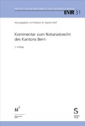 Cover-Bild zum Titel 'Kommentar zum Notariatsrecht des Kantons Bern' von ''