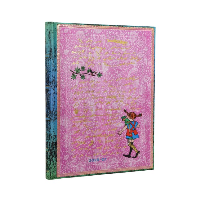 18-Monatskalender 2026-2027 Astrid Lindgren, Pippi Langstrumpf Ultra Vertikal - 