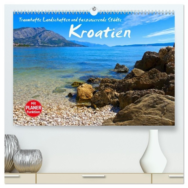Kroatien - Traumhafte Landschaften und faszinierende Städte (hochwertiger Premium Wandkalender 2027 DIN A2 quer), Kunstdruck in Hochglanz - Lianem