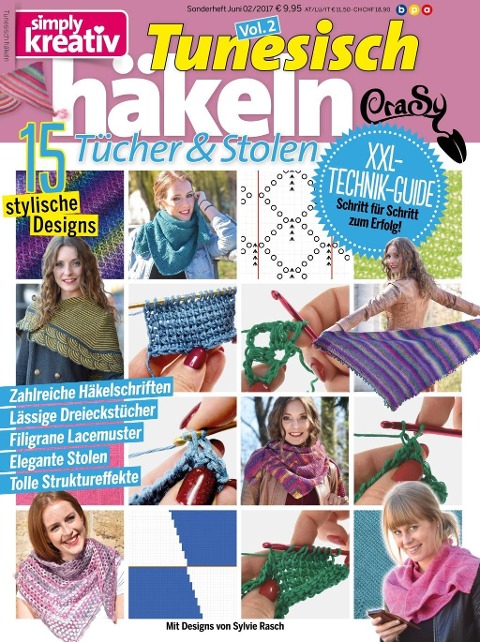 simply kreativ - Tunesisch häkeln Volume 2 - Tücher & Stolen - Sylvie Rasch