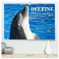 Delfine - Lächelnde Intelligenz (hochwertiger Premium Wandkalender 2025 DIN A2 quer), Kunstdruck in Hochglanz - Elisabeth Stanzer