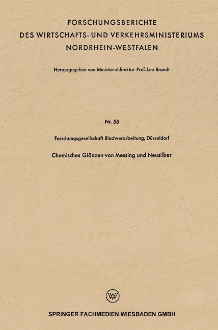 Chemisches Glänzen von Messing und Neusilber - 