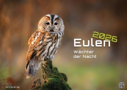 Cover-Bild zum Titel 'Eulen - Wächter der Nacht - 2026 - Kalender DIN A2' von ''
