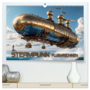 Cover-Bild zum Titel 'Steampunk Flugmaschinen (hochwertiger Premium Wandkalender 2027 DIN A2 quer), Kunstdruck in Hochglanz' von 'Renate Utz'