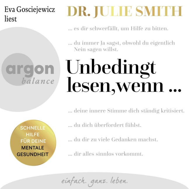 Unbedingt lesen, wenn ... - Julie Smith