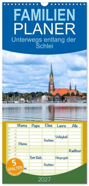 Familienplaner 2027 - Unterwegs entlang der Schlei mit 5 Spalten (Wandkalender, 21 x 45 cm) CALVENDO - Ralf Gosch Fotografie