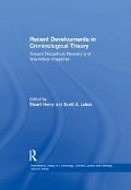 Cover-Bild zum Titel 'Recent Developments in Criminological Theory' von ''