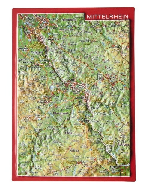 Reliefpostkarte Mittelrhein - André Markgraf, Mario Engelhardt
