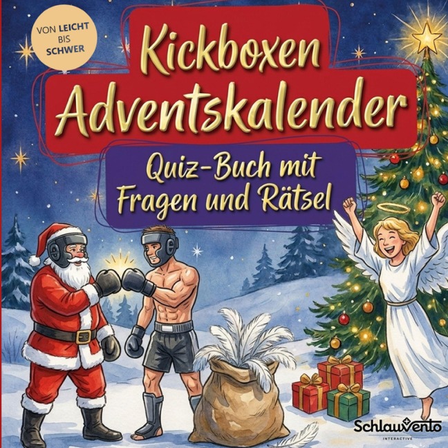 Kickboxen-Adventskalender: Quiz-Buch mit Fragen und Rätsel - Schlauvento Interactive